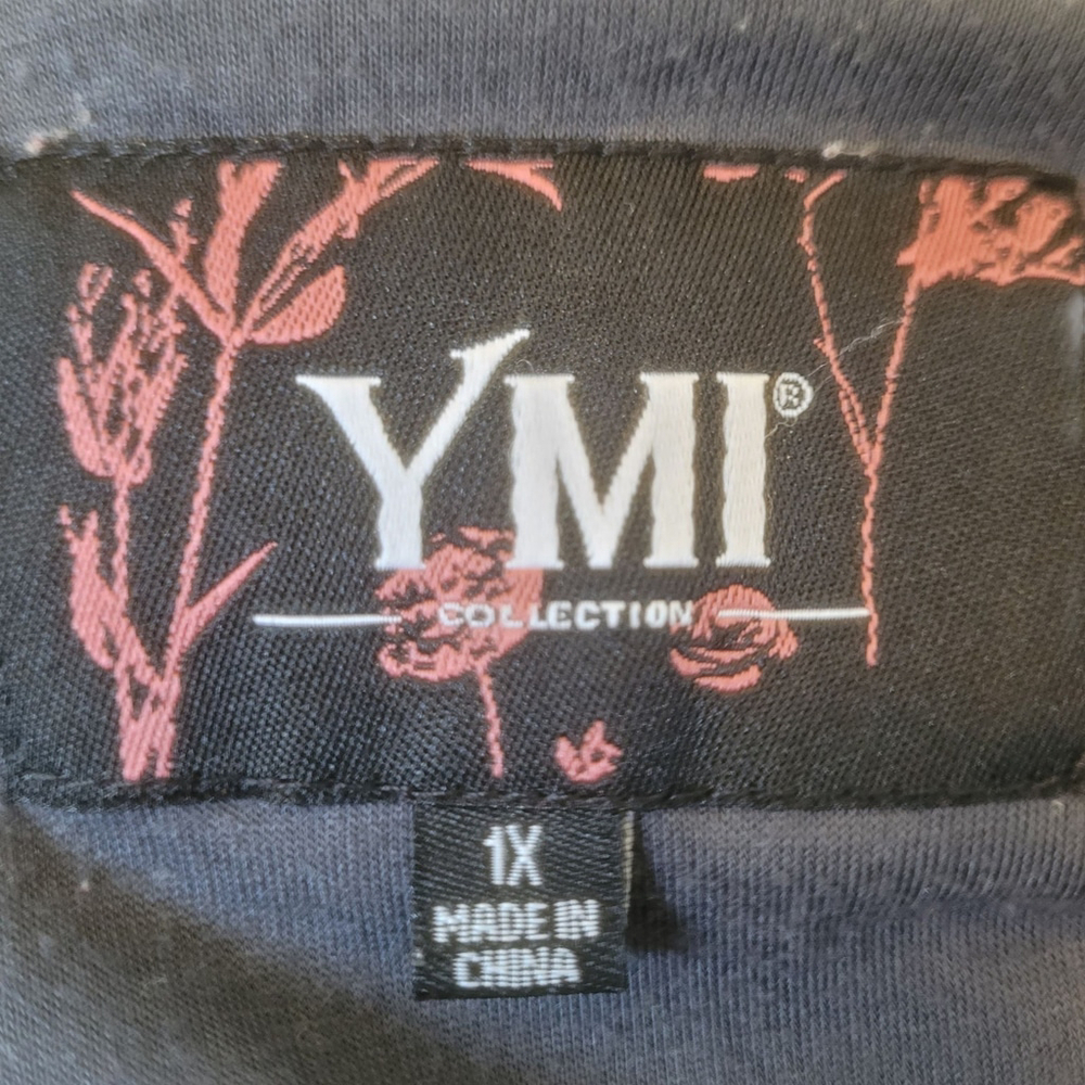 YMI Womens Plus Grey Moto‎ Jacket sz 1X Faux Suede Super Soft Lined For Warmth - Picture 7 of 10